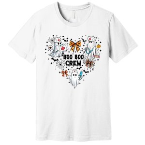 Boo Boo Crew Ghost Nurse Halloween Premium T-Shirt