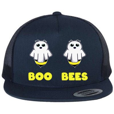 Boo Bees Couples Halloween Costume Gift Flat Bill Trucker Hat