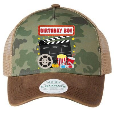 Birthday Boy Crew Movie Night Theme Matching Party Legacy Tie Dye Trucker Hat