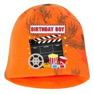 Birthday Boy Crew Movie Night Theme Matching Party Kati - Camo Knit Beanie