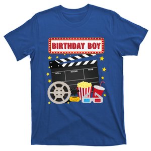 Birthday Boy Crew Movie Night Theme Matching Party T-Shirt