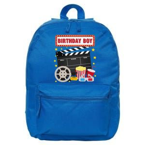 Birthday Boy Crew Movie Night Theme Matching Party 16 in Basic Backpack