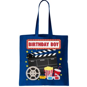 Birthday Boy Crew Movie Night Theme Matching Party Tote Bag