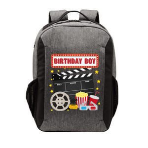 Birthday Boy Crew Movie Night Theme Matching Party Vector Backpack