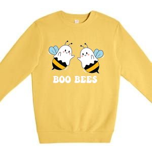 Boo Bees Couples Halloween Costume Funny Meaningful Gift Premium Crewneck Sweatshirt