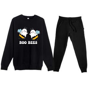 Boo Bees Couples Halloween Costume Funny Meaningful Gift Premium Crewneck Sweatsuit Set