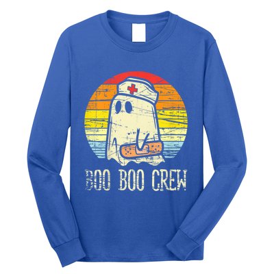 Boo Boo Crew Nurse Halloween Nurses Rn Ghost Cute Gift Long Sleeve Shirt