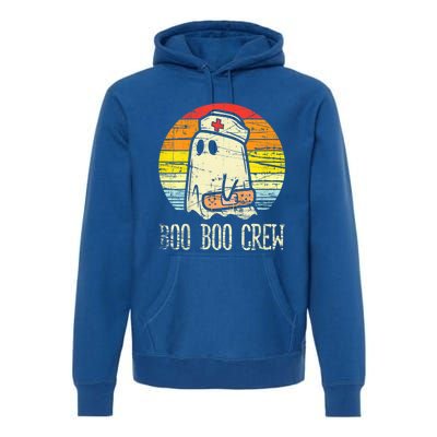 Boo Boo Crew Nurse Halloween Nurses Rn Ghost Cute Gift Premium Hoodie