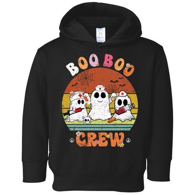 Boo Boo Crew Nurse Ghost Funny Halloween Costume Matching Toddler Hoodie