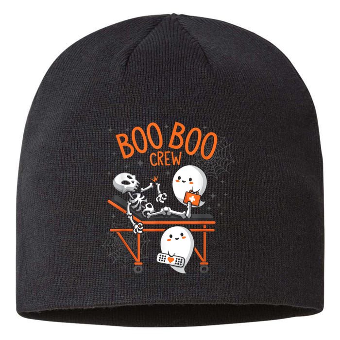 Boo Boo Crew Ghost Doctor Paramedic Emt Nurse Halloween Sustainable Beanie