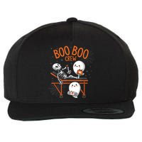 Boo Boo Crew Ghost Doctor Paramedic Emt Nurse Halloween Wool Snapback Cap