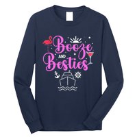 Booze Besties Cruise Vacation Girl Trip Weekend BFF Long Sleeve Shirt