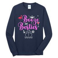 Booze Besties Cruise Vacation Girl Trip Weekend BFF Tall Long Sleeve T-Shirt