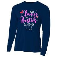 Booze Besties Cruise Vacation Girl Trip Weekend BFF Cooling Performance Long Sleeve Crew