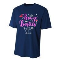 Booze Besties Cruise Vacation Girl Trip Weekend BFF Performance Sprint T-Shirt