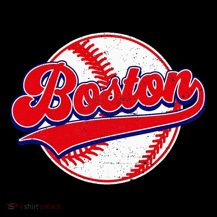 Boston Baseball Cityscape Distressed Women T-Shirt