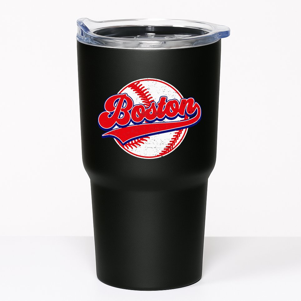 Boston Baseball Cityscape Distressed Women Tumbler