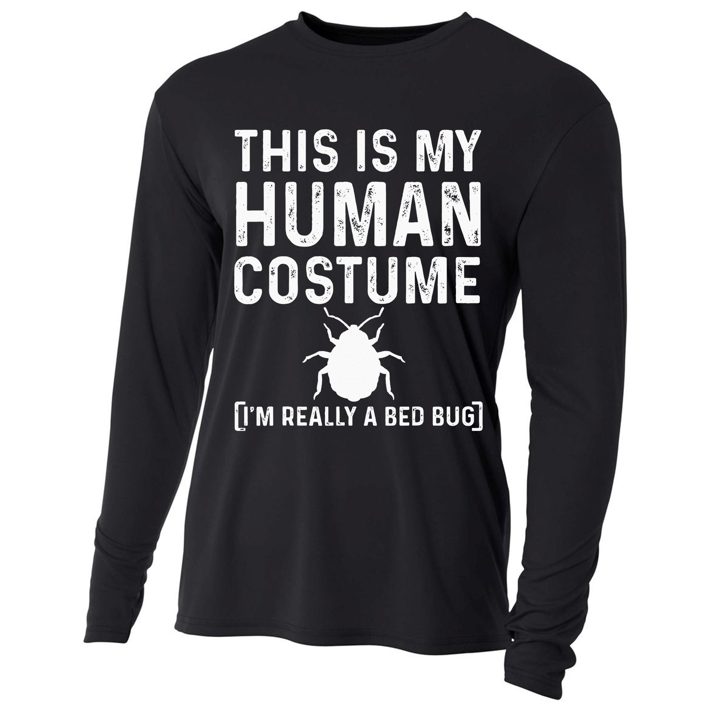 Bed Bug Costume Parasite Hunter Funny Cooling Performance Long Sleeve Crew