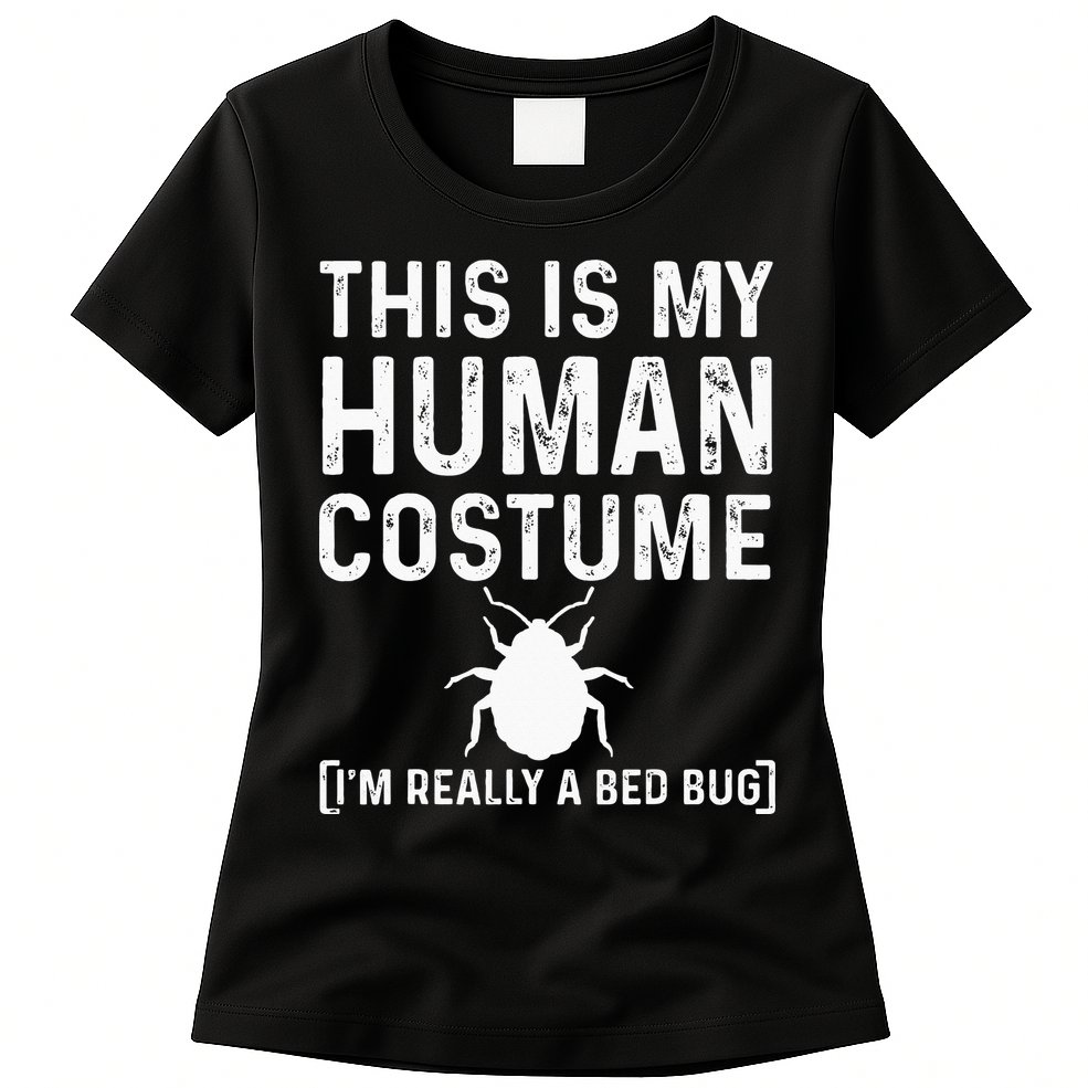 Bed Bug Costume Parasite Hunter Funny Womens T-Shirt