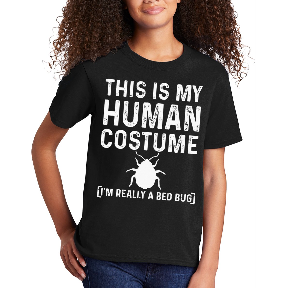 Bed Bug Costume Parasite Hunter Funny Kids T-Shirt