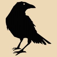 Beautiful Black Crow Raven Bird Silhouette Sweater Zip Tote Bag