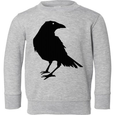 Beautiful Black Crow Raven Bird Silhouette Sweater Toddler Sweatshirt