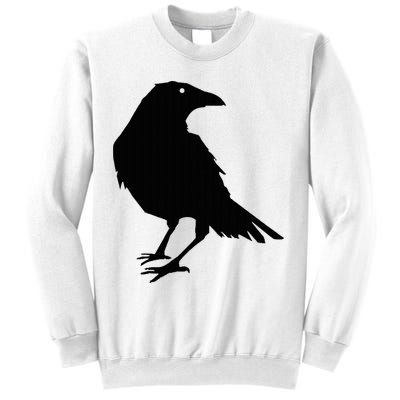 Beautiful Black Crow Raven Bird Silhouette Sweater Sweatshirt