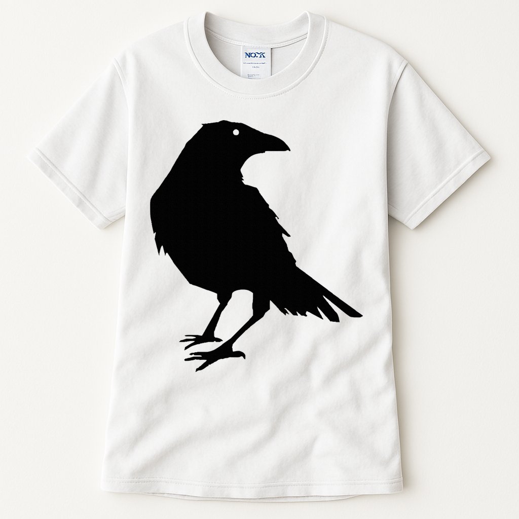 Beautiful Black Crow Raven Bird Silhouette Sweater Tall T-Shirt