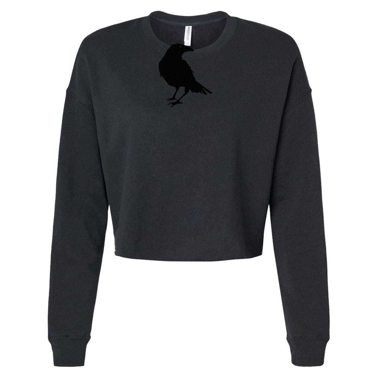 Beautiful Black Crow Raven Bird Silhouette Sweater Bucket Hat
