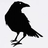 Beautiful Black Crow Raven Bird Silhouette Sweater 11oz C Handle Ceramic Mug