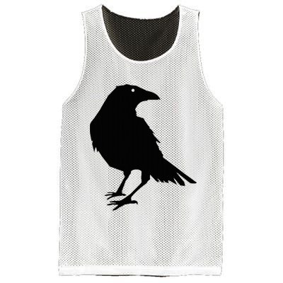Beautiful Black Crow Raven Bird Silhouette Sweater Mesh Reversible Basketball Jersey Tank