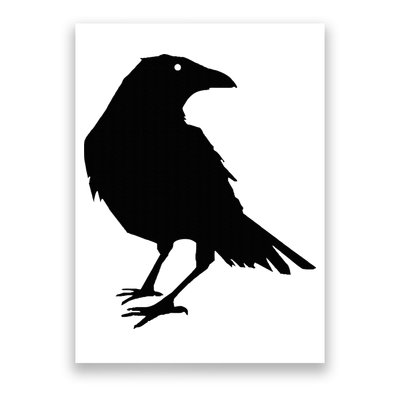 Beautiful Black Crow Raven Bird Silhouette Sweater Poster