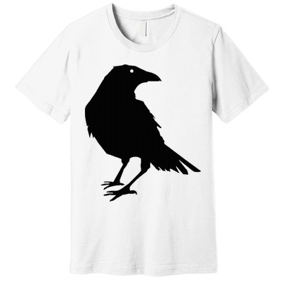 Beautiful Black Crow Raven Bird Silhouette Sweater Premium T-Shirt