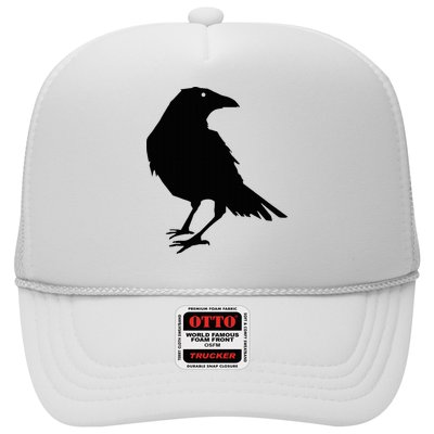 Beautiful Black Crow Raven Bird Silhouette Sweater Hat