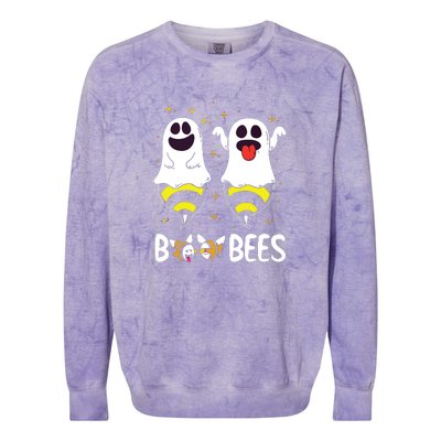 Boo Bees Couples Halloween Funny Colorblast Crewneck Sweatshirt