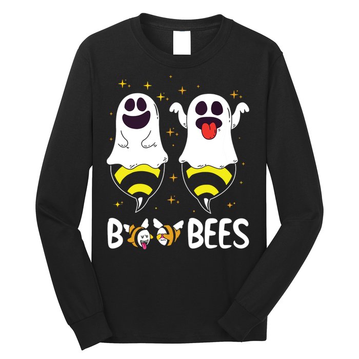 Boo Bees Couples Halloween Funny Long Sleeve Shirt