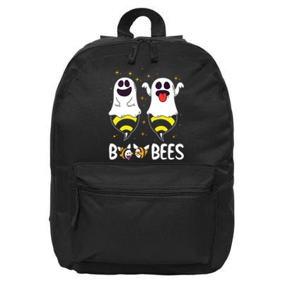 Boo Bees Couples Halloween Funny 16 in Basic Backpack