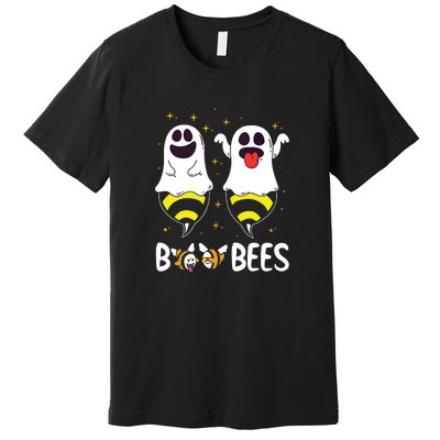 Boo Bees Couples Halloween Funny Premium T-Shirt