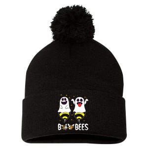 Boo Bees Couples Halloween Funny Pom Pom 12in Knit Beanie