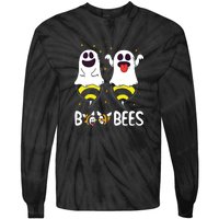 Boo Bees Couples Halloween Funny Tie-Dye Long Sleeve Shirt