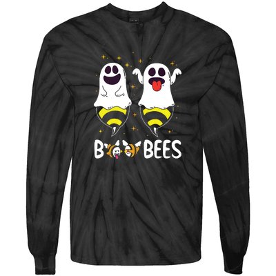 Boo Bees Couples Halloween Funny Tie-Dye Long Sleeve Shirt