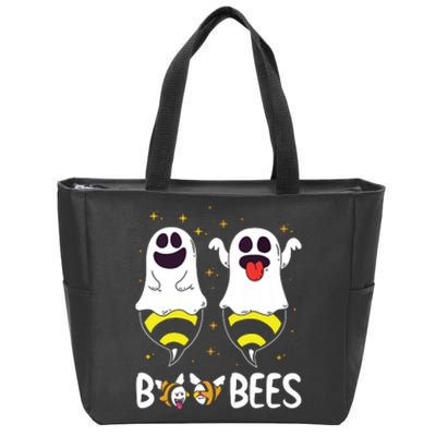 Boo Bees Couples Halloween Funny Zip Tote Bag