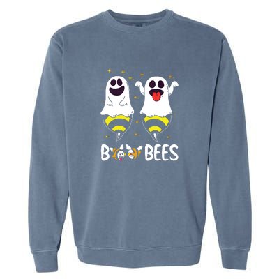 Boo Bees Couples Halloween Funny Garment-Dyed Sweatshirt