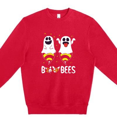 Boo Bees Couples Halloween Funny Premium Crewneck Sweatshirt