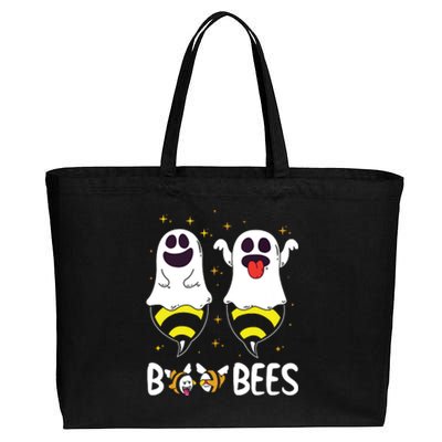 Boo Bees Couples Halloween Funny Cotton Canvas Jumbo Tote