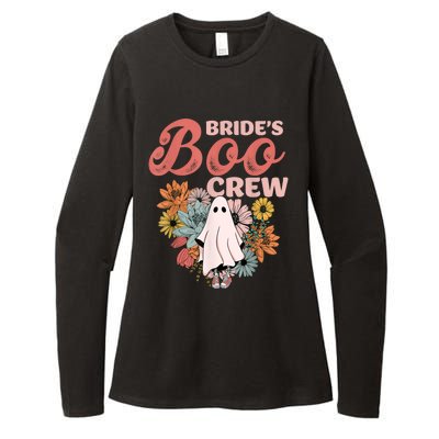 BrideS Boo Crew Floral Ghost Wedding Bachelorette Halloween Womens CVC Long Sleeve Shirt