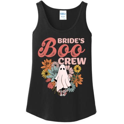 BrideS Boo Crew Floral Ghost Wedding Bachelorette Halloween Ladies Essential Tank