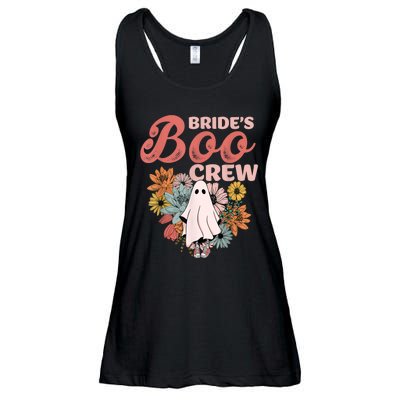 BrideS Boo Crew Floral Ghost Wedding Bachelorette Halloween Ladies Essential Flowy Tank