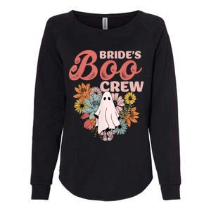 BrideS Boo Crew Floral Ghost Wedding Bachelorette Halloween Womens California Wash Sweatshirt