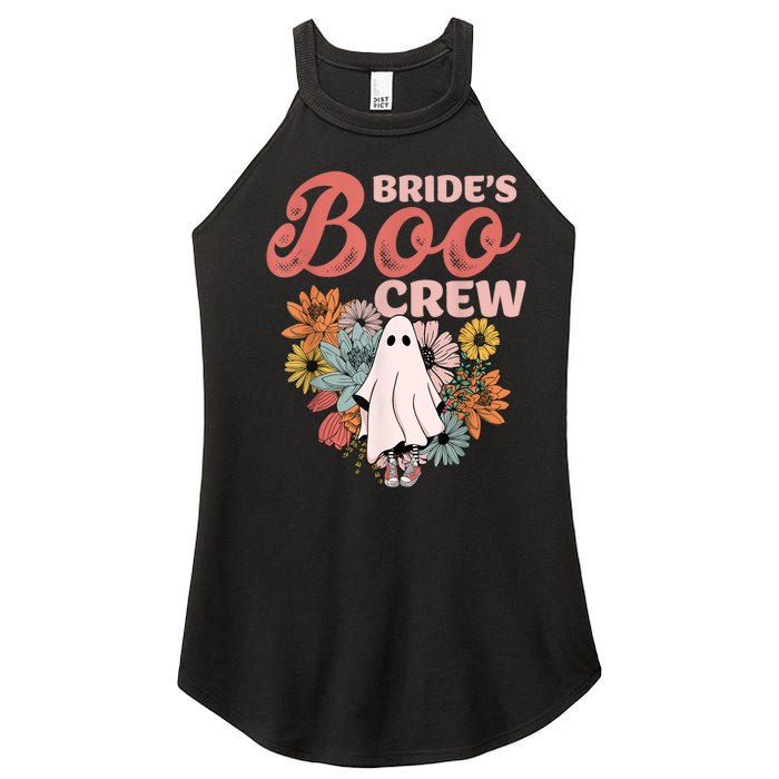 BrideS Boo Crew Floral Ghost Wedding Bachelorette Halloween Women's Perfect Tri Rocker Tank